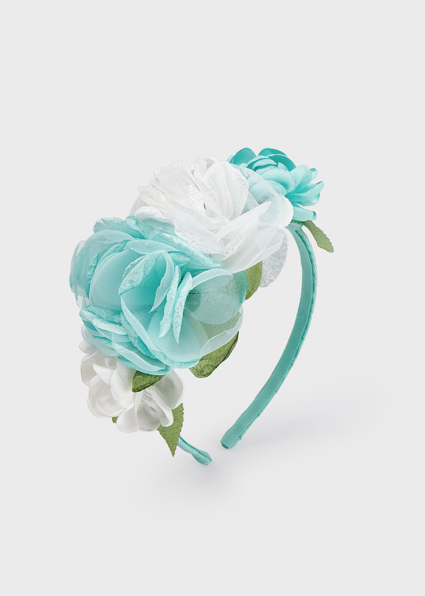 Tiara com aplique floral para meninas