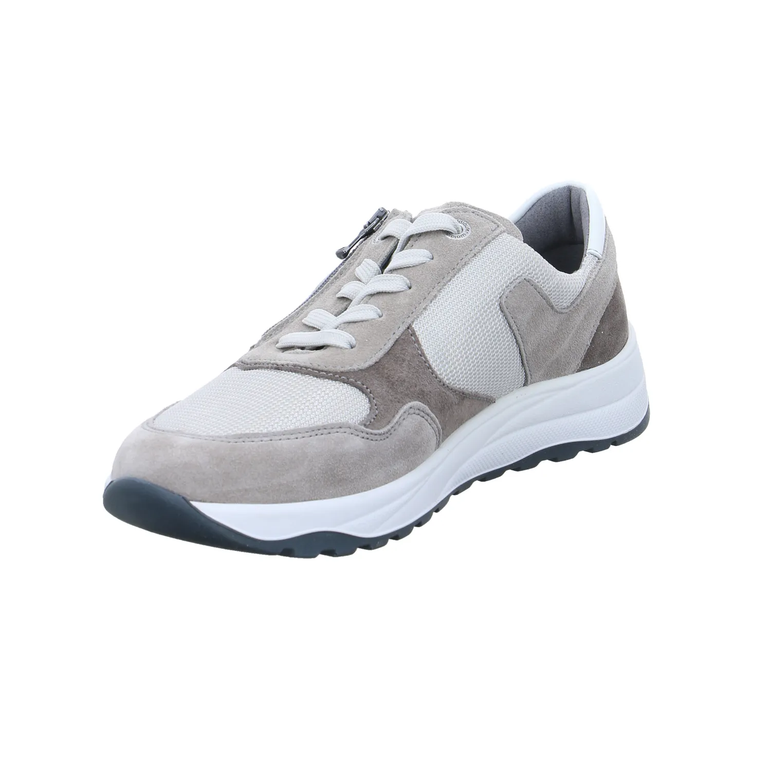 WALDLÄUFER Halbschuhe Sneaker Stoff Beige Leder