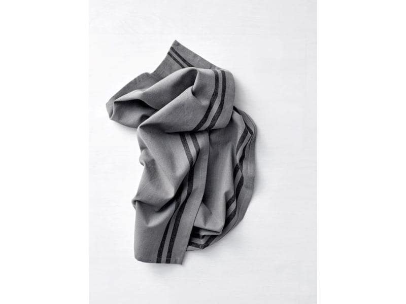 Södahl Geschirrtuch-Set Soft 2 Stück, Grau/Schwarz Geschirrtuch 2er-Set