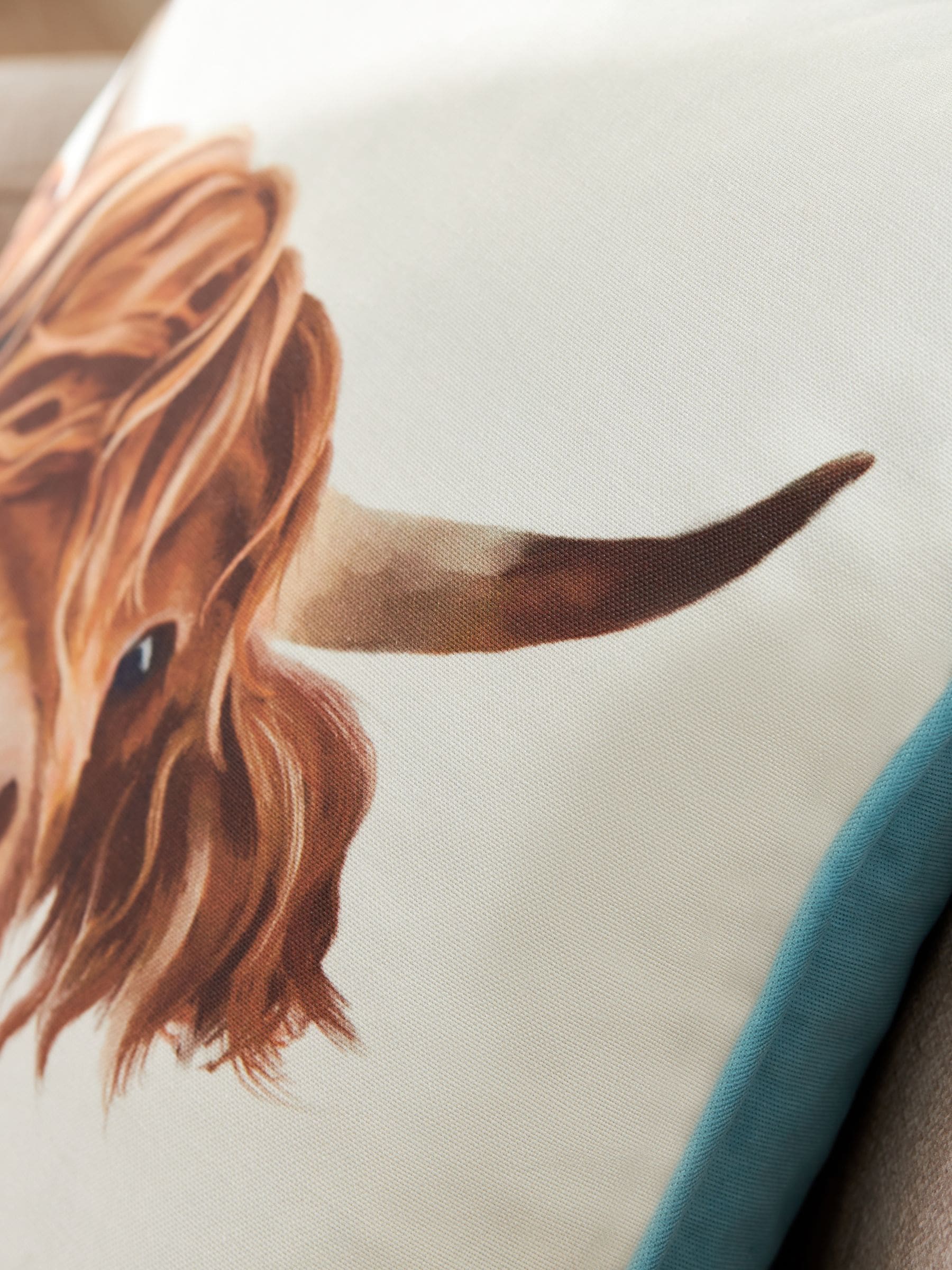 Hamish the Highland Cow Selfie Cushion