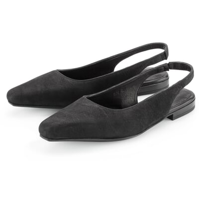 Damen-Slingpumps, Schwarz