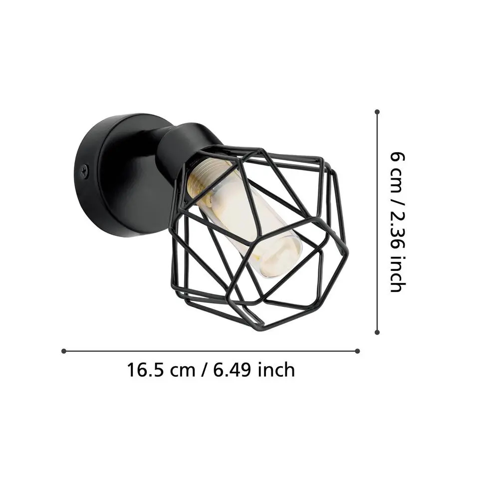 EDI light Zapata 1 Opbouwspot - 1 lichts - G9 - Glas - Amber