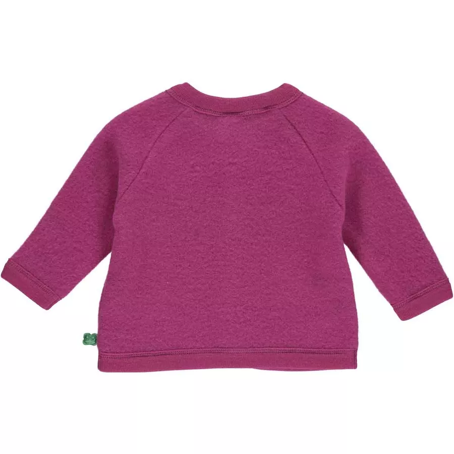 Fred's World Fleecejacke aus Merinowolle Plum