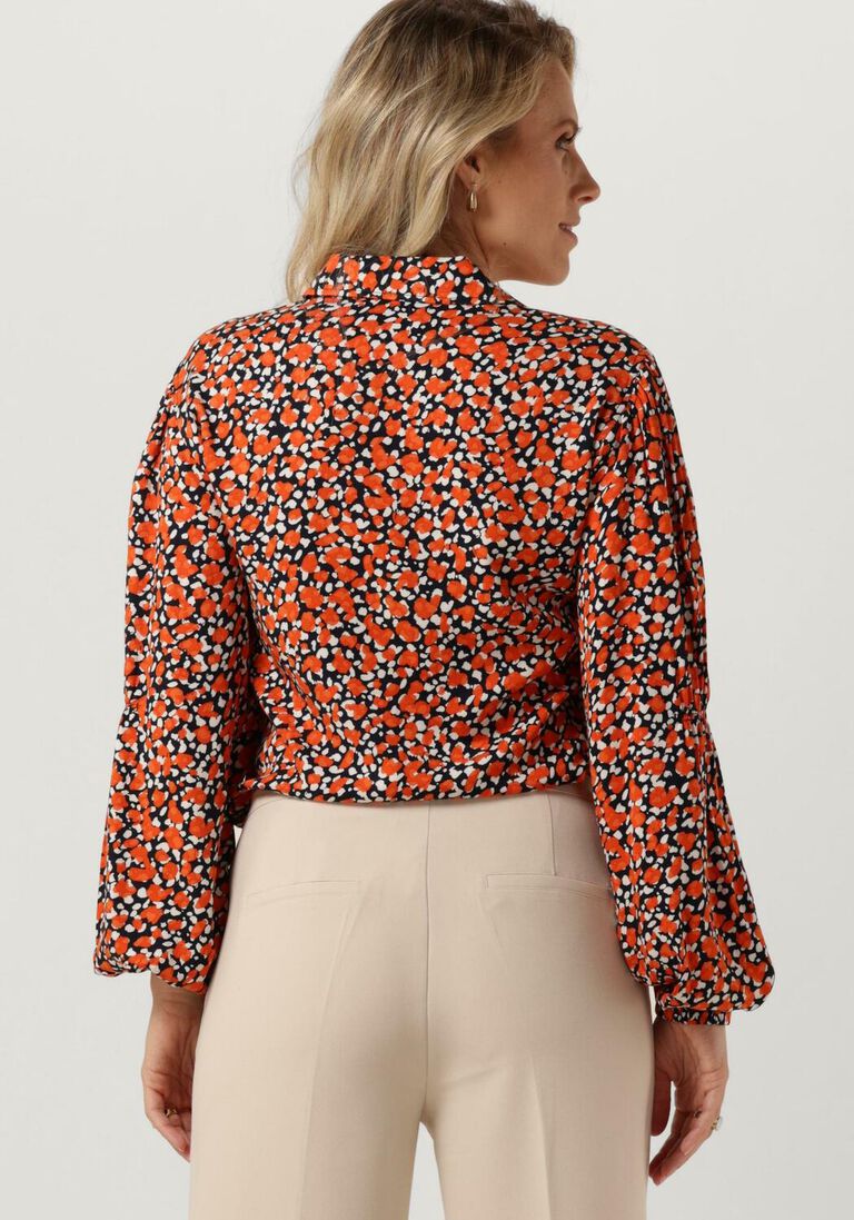 ANOTHER LABEL oranje another label blouse jayla dot shirt l/s