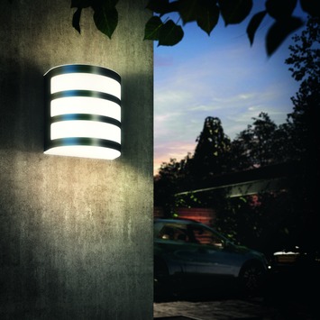 Philips Buitenlamp Calgary grijs LED 3W
