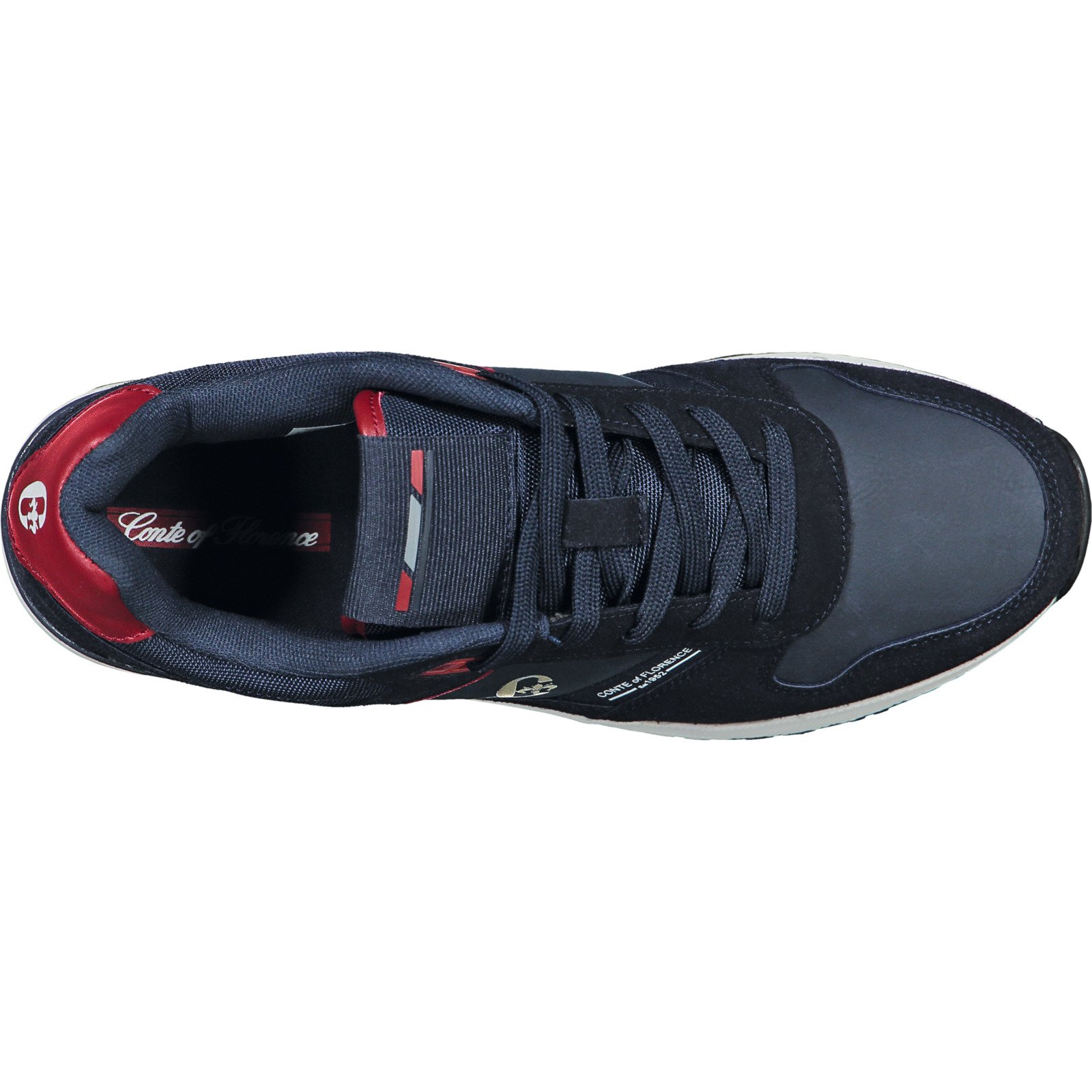 Conte of Florence Herren-Sneaker Pienza schwarz, 46