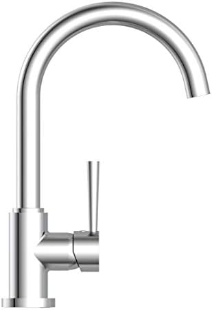 SCHÜTTE Cornwall 79161 Robinet de cuisine pivotant à 360 ° avec mitigeur monocommande Blanc : Bricolage