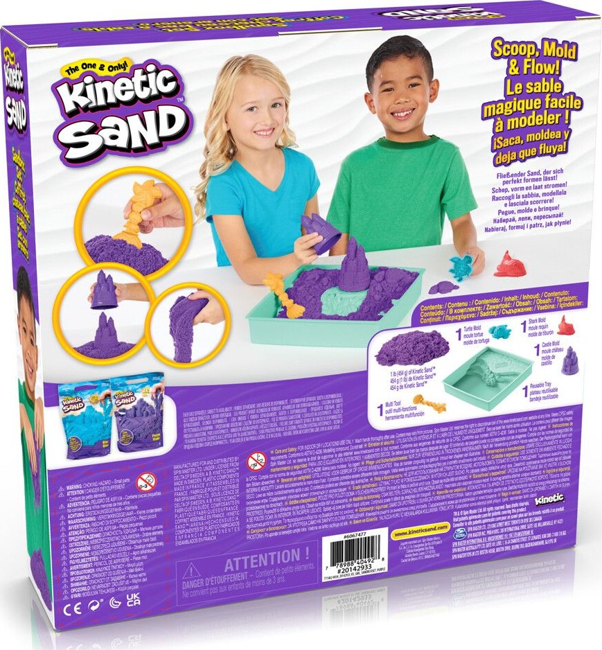 Kinetic Sand - Sandbox Sæt - Lilla