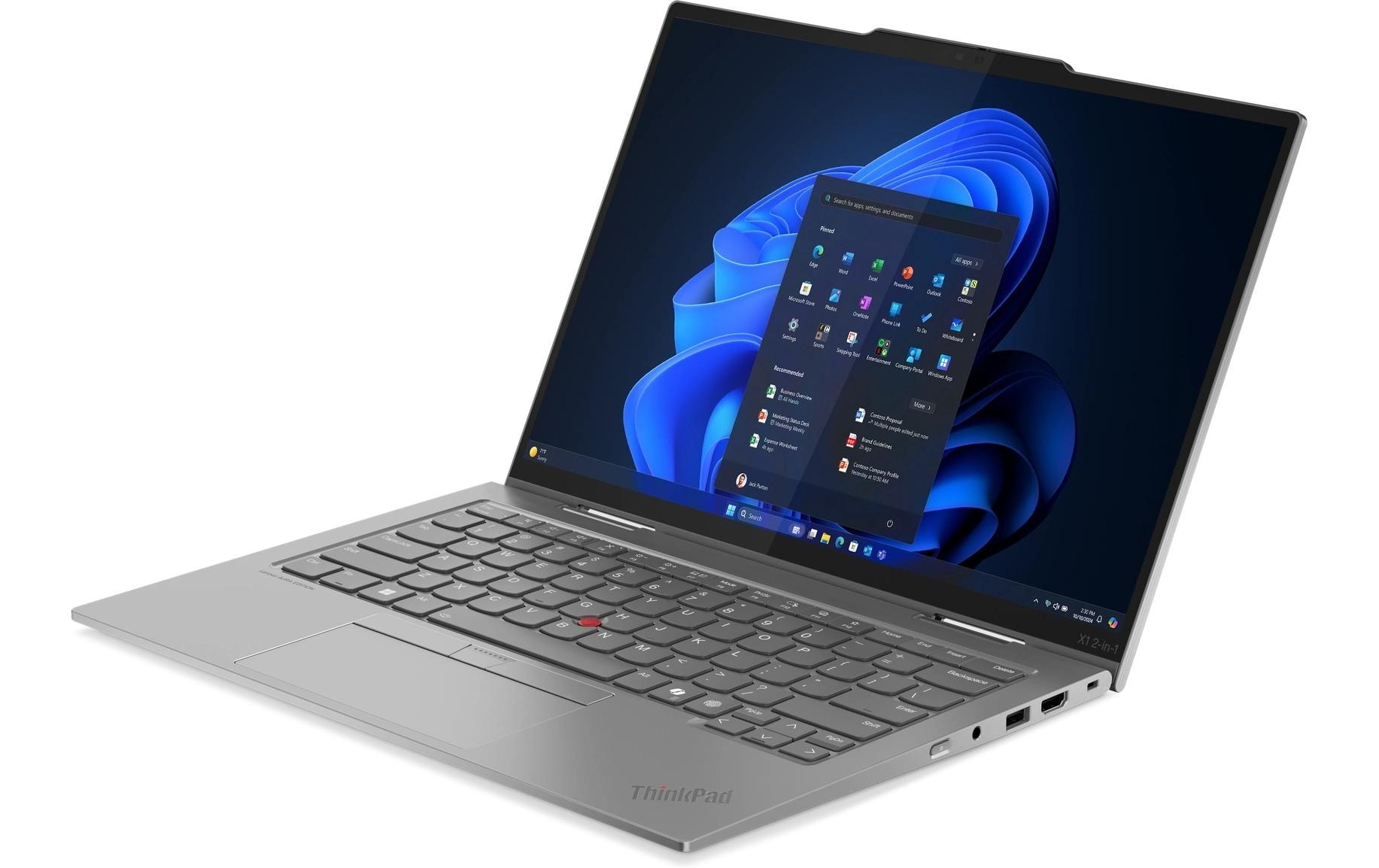 Lenovo Notebook »ThinkPad X1 2-in-1 Gen. 10 (Intel)« 35,56 cm / 14 ″ Intel Core Ultra 7 eingebauter Lautsprecher, eingebautes Mikrofon, Touchscreen