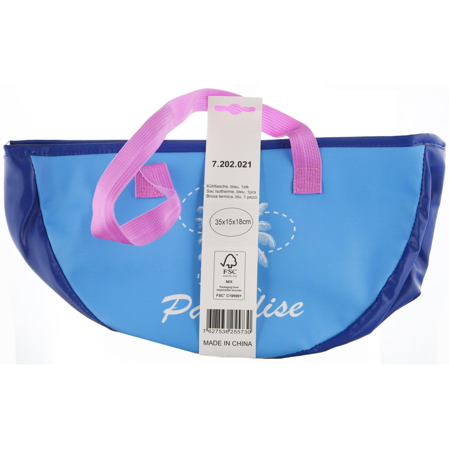 Kühltasche Paradise mit Palmen Blau & Violett