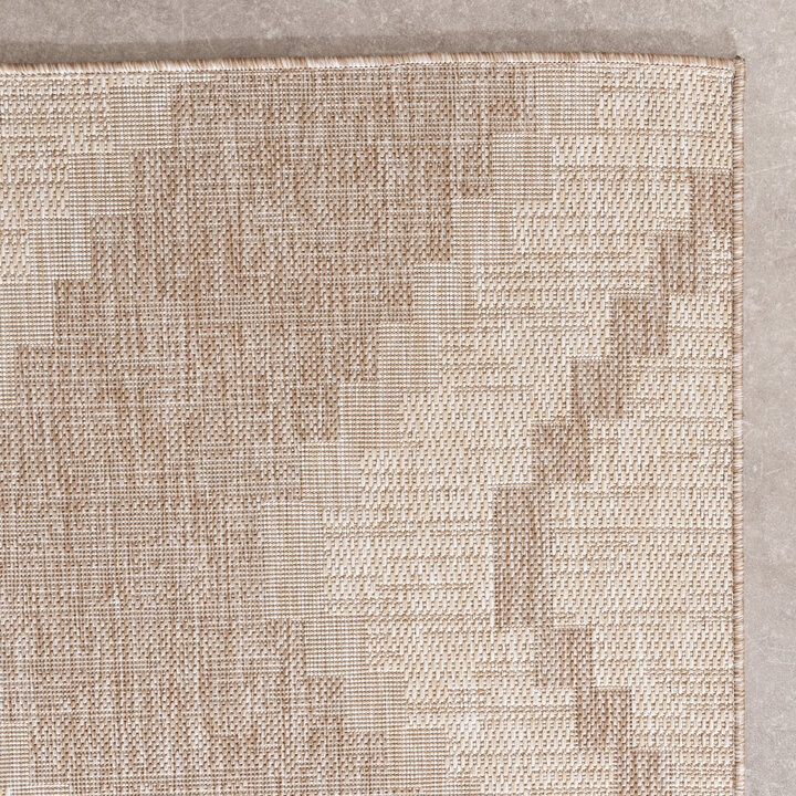 Jute buitenkleed - Atlas Diamond Bruin/Creme