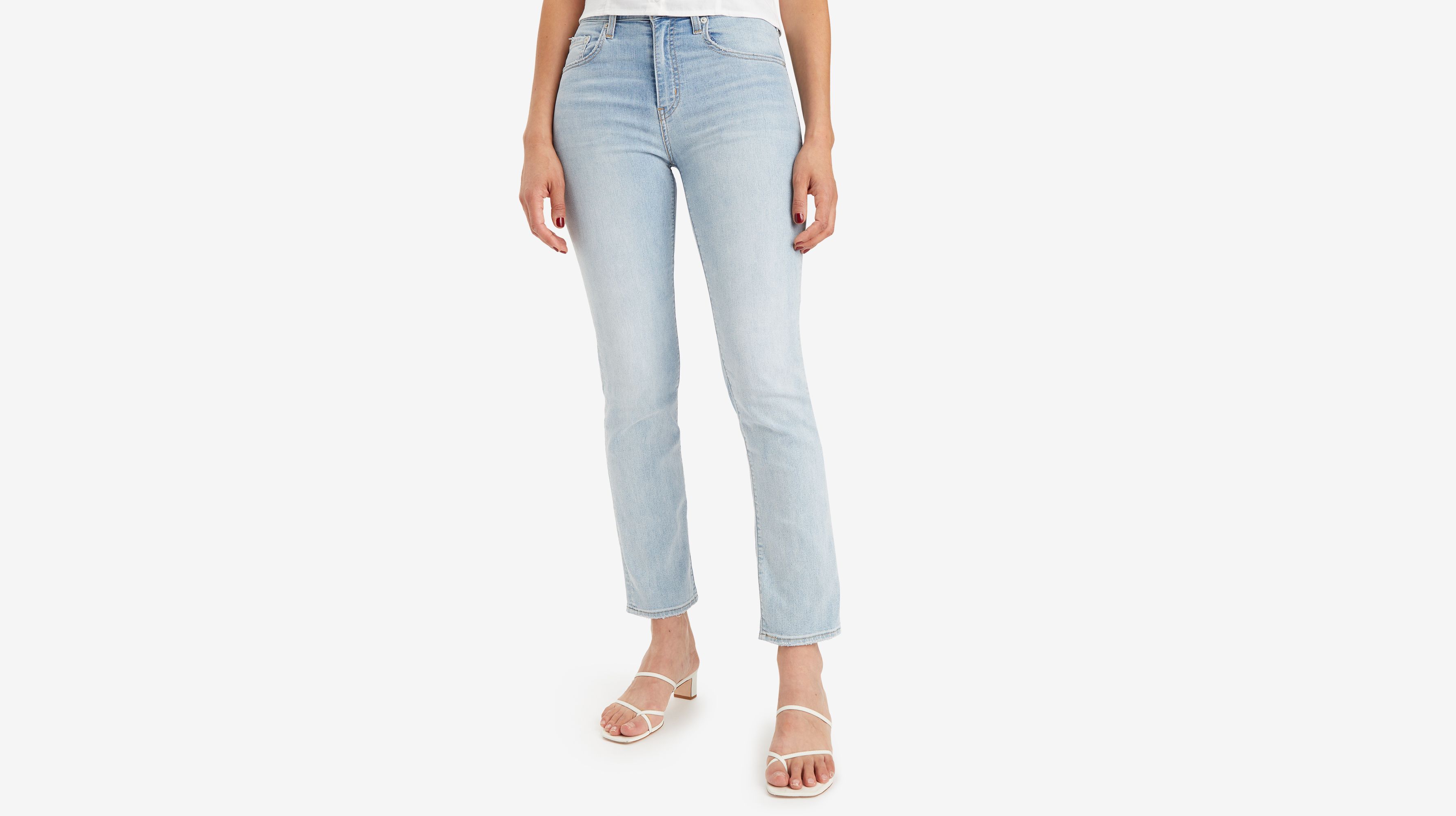 Jean 724™ taille haute Straight Lightweight - Cool Bright In Blue - Bleu