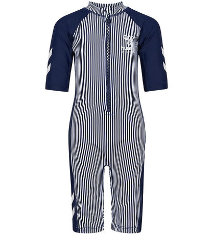Hummel Schwimmanzüg - UV40+ - HmlMorgat - Navy Blue/Bright White