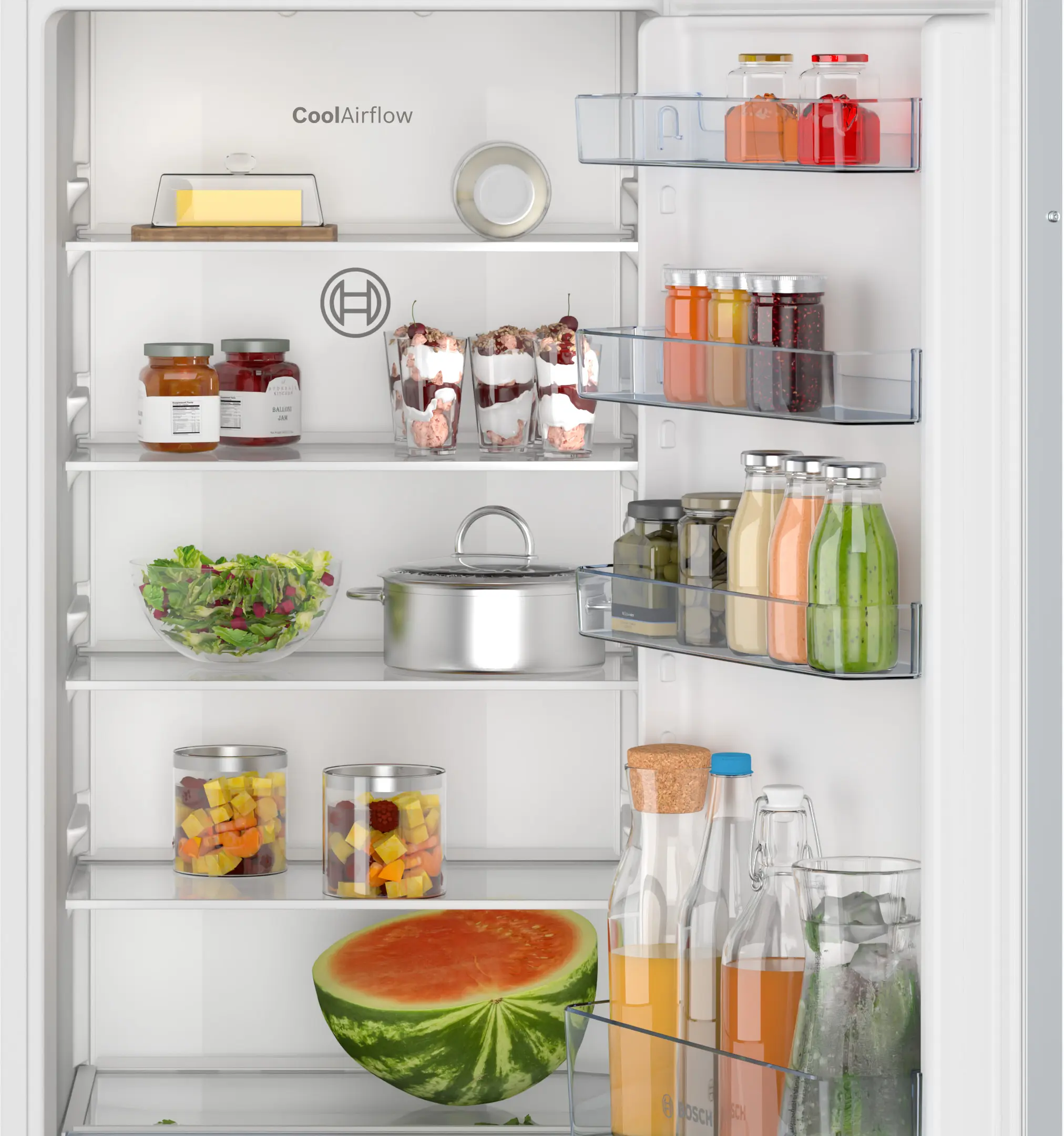 Serie 2 Inbouw koelkast 122.1 x 54.1 cm Sleepdeur