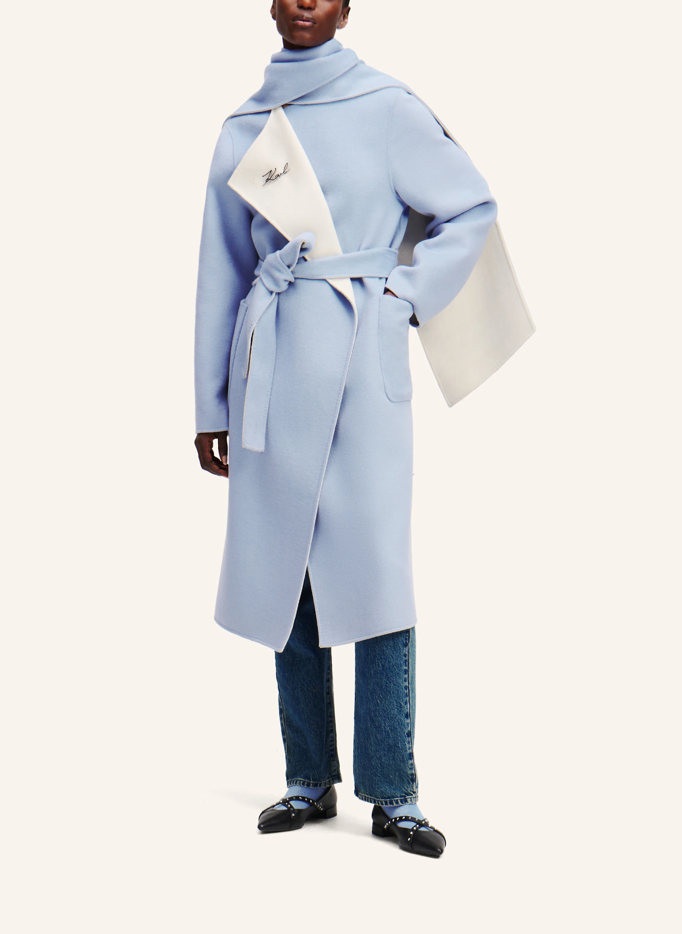 KARL LAGERFELD WENDBARER WOLLMANTEL