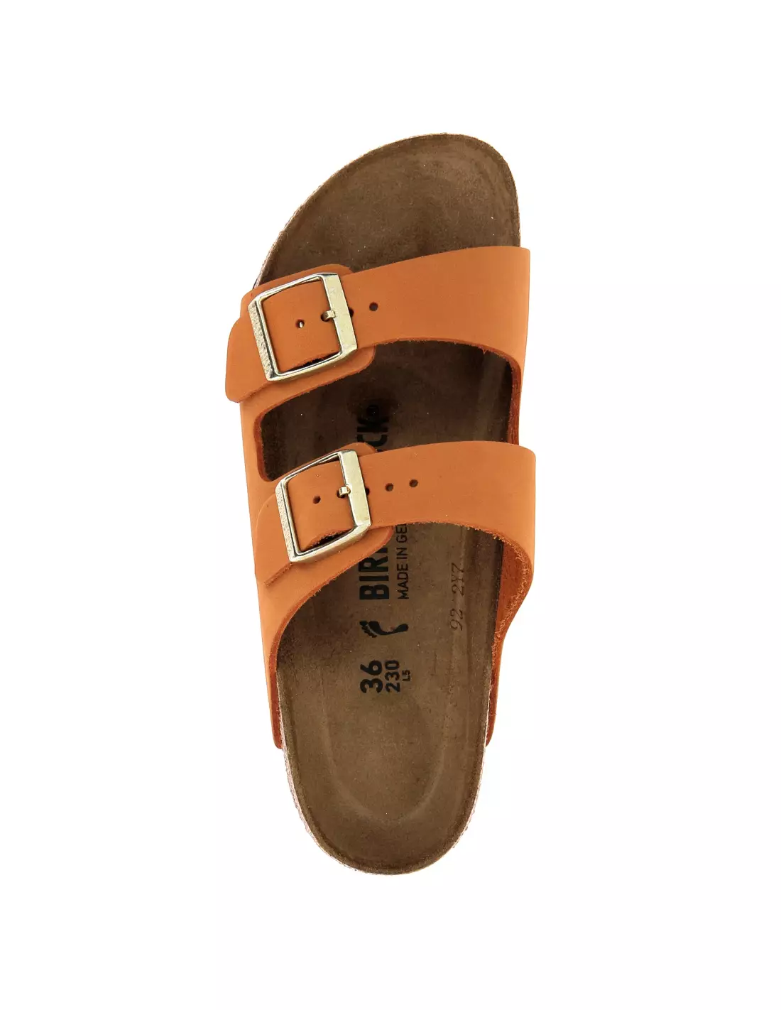 BIRKENSTOCK ARIZONA LENB BURNT ORANGE - Mules & sabots Orange
