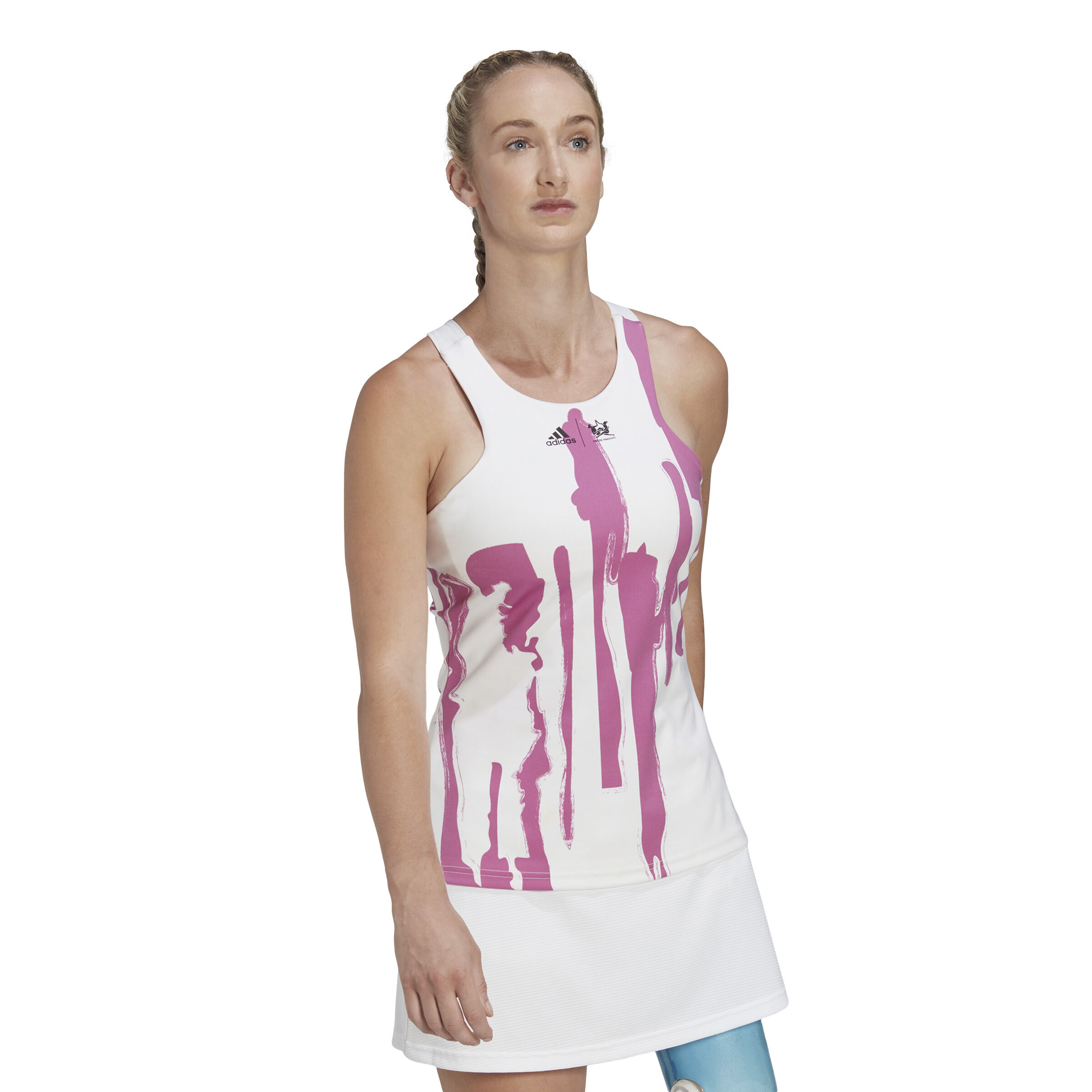 adidas New York Y Débardeur Tank Top Femmes - Blanc , Violet