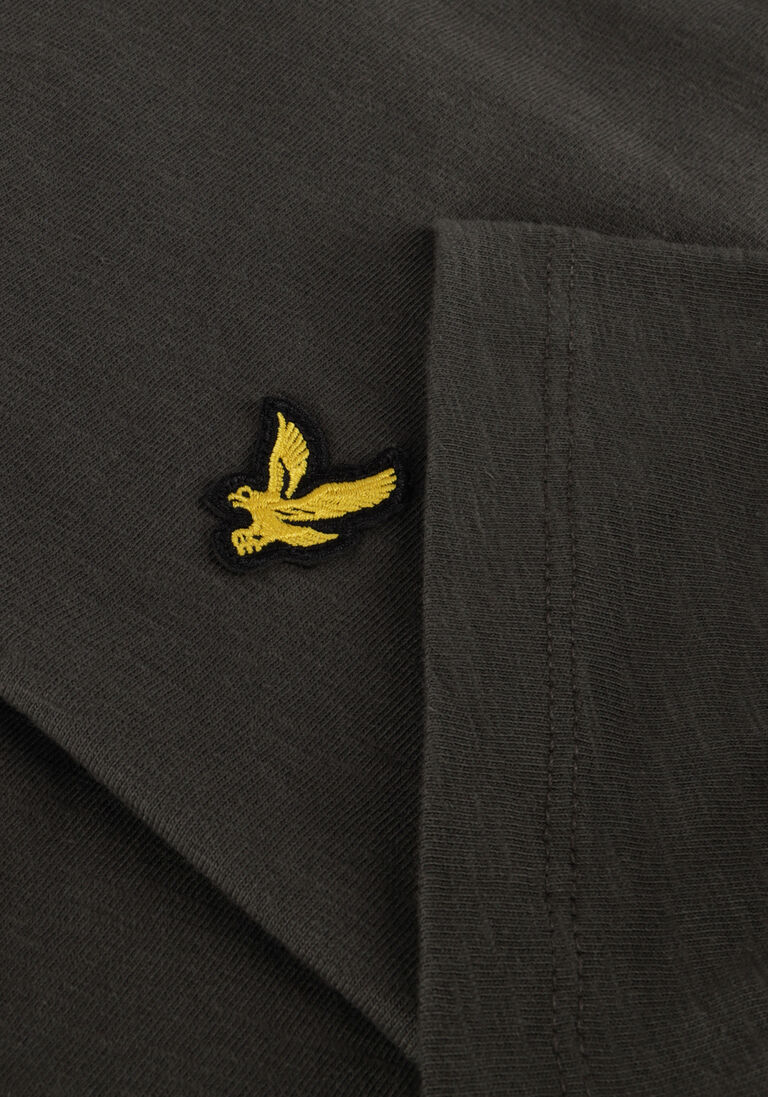 LYLE & SCOTT donkergrijze lyle & scott t-shirt slub t-shirt
