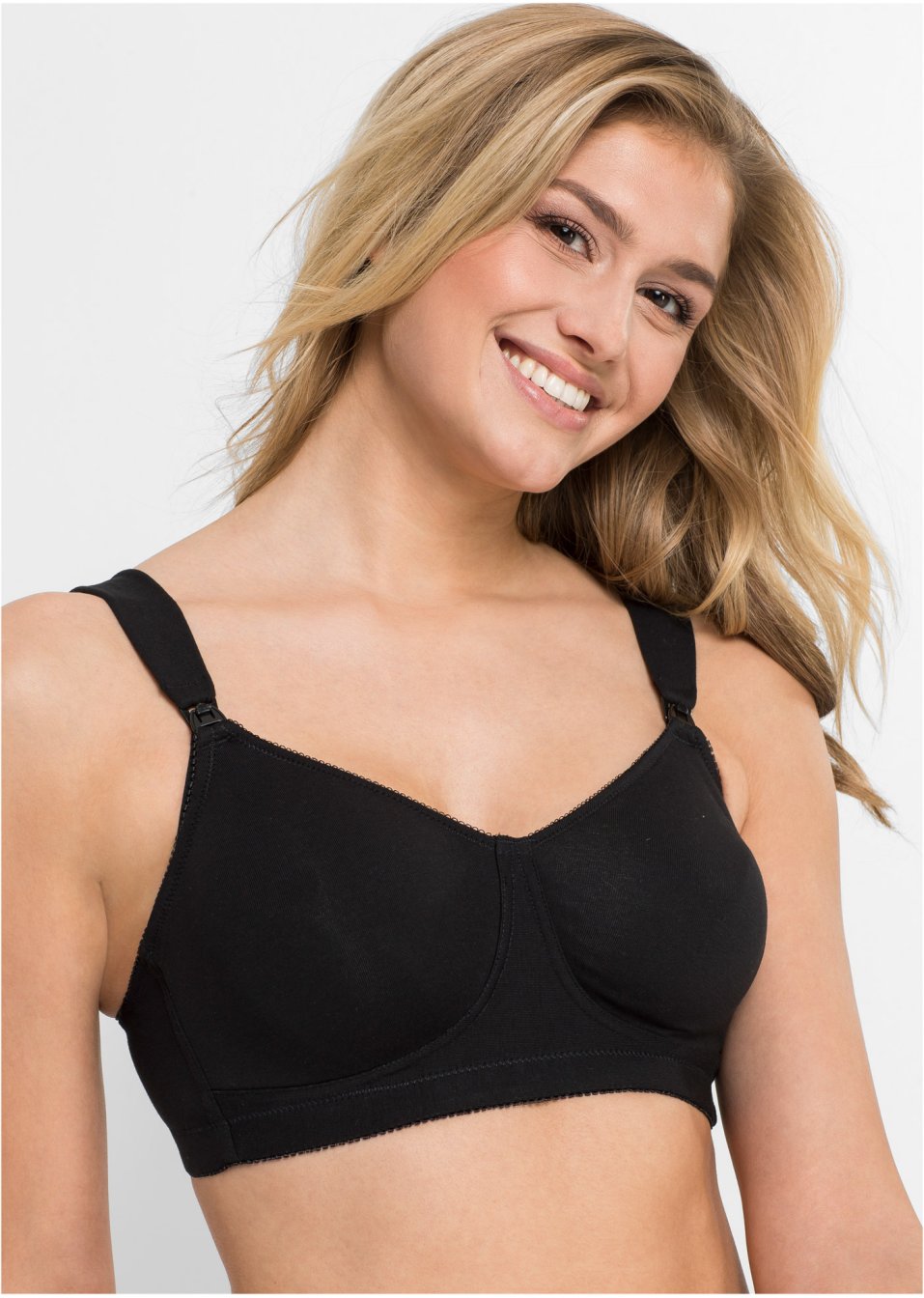 Lot de 2 soutiens-gorge d'allaitement sans armatures avec coton