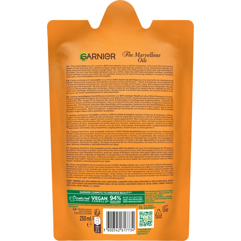 Loving Blends Argan & cameliaolie shampoo refill