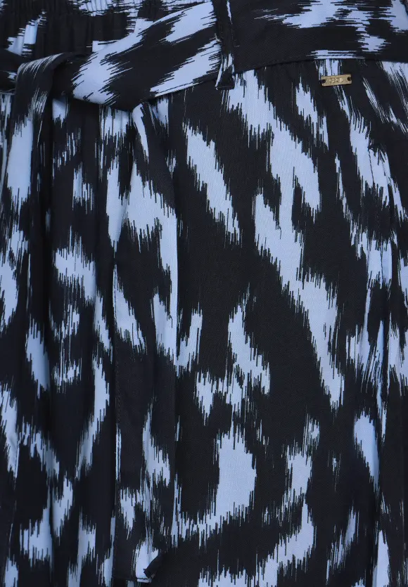 Viskose Print Rock - universal blue