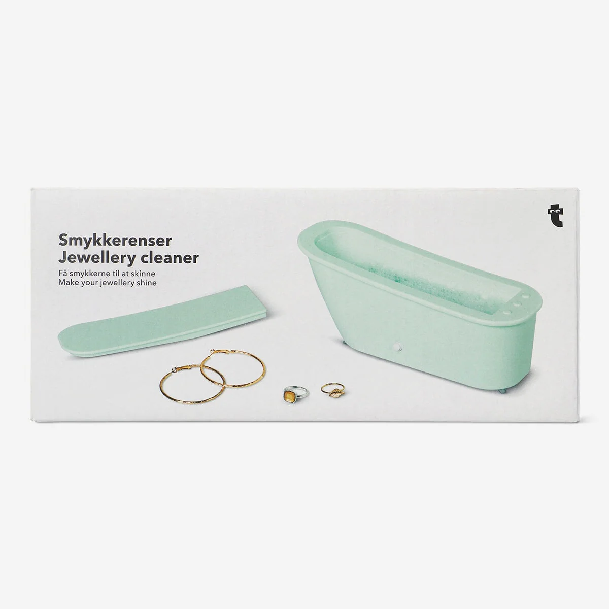 Smykke-rensemaskine formet som et badekar