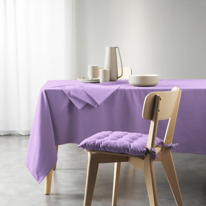 NAPPE RECTANGLE 140X240CM RECYCLE UNI LILAS