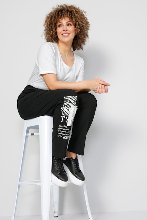 Joggpants, Bein-Print, Elastikbund