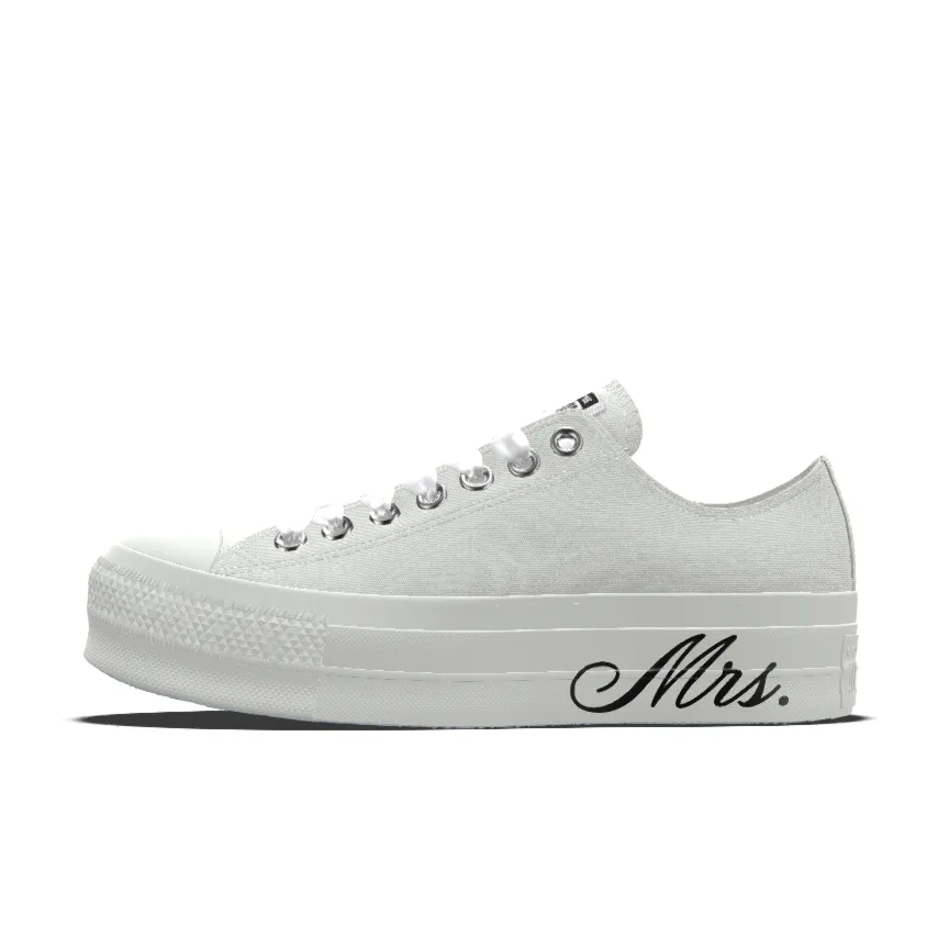 Custom Chuck Taylor All Star Lift Platform Premium Wedding By You