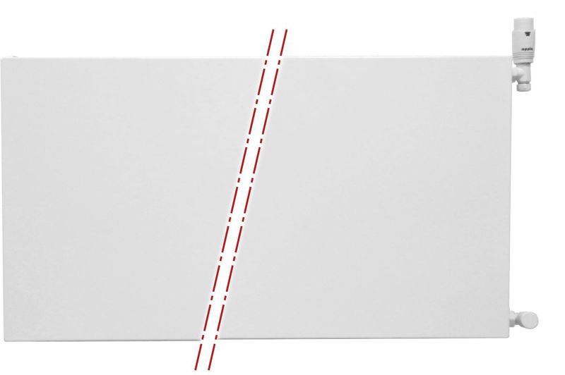 ECA - Paneelradiator Compact 8 - Wit - 60x120 cm - 2627 Watt