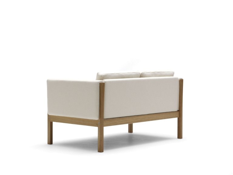 Carl Hansen & Son CH162 bank geolied walnoot Thor 301 leer
