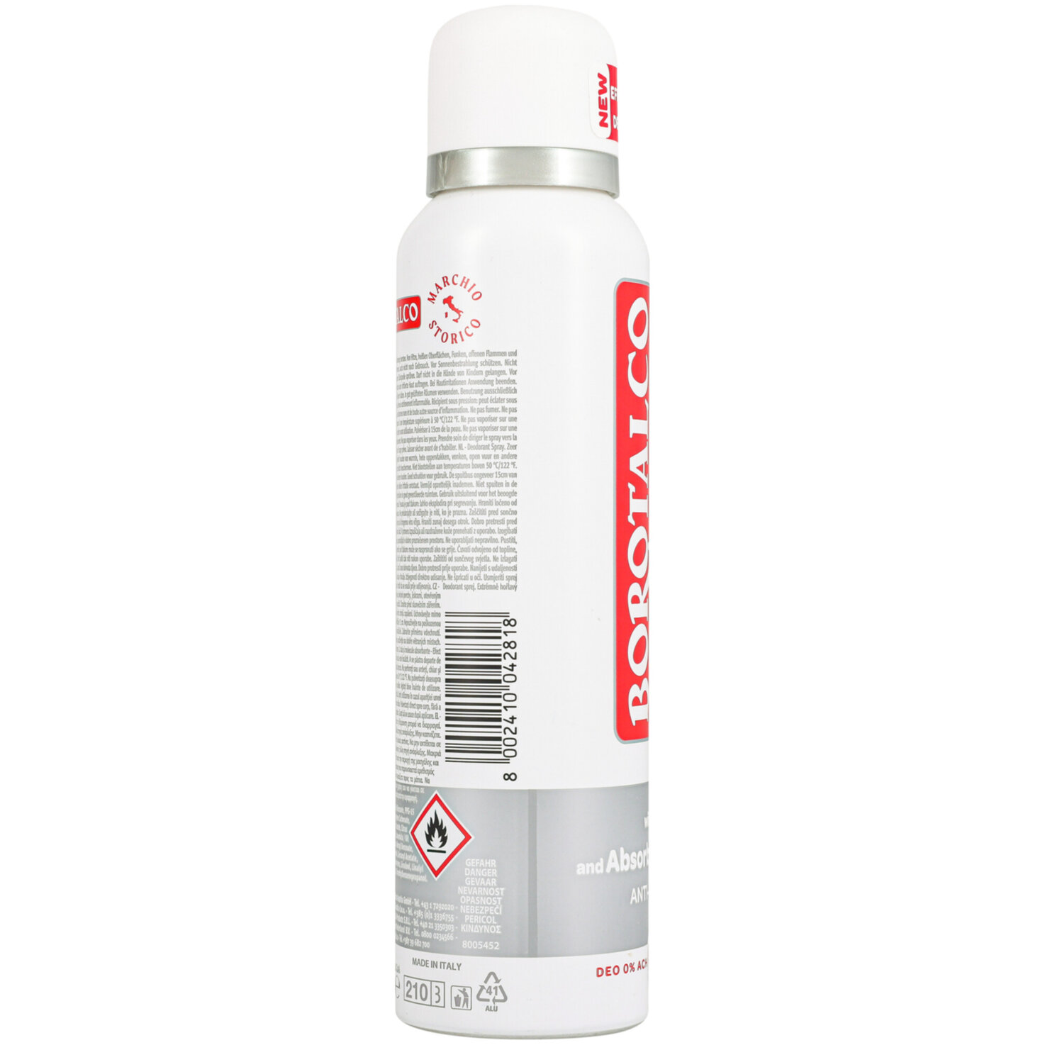 Borotalco Deo Pure Clean Freshness Spray, ohne Aluminiumsalze