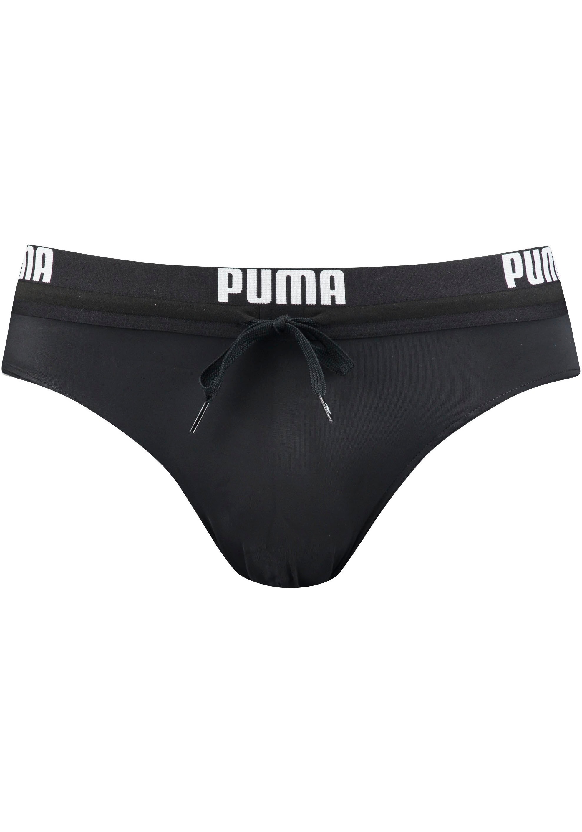 PUMA Badeslip »PUMA SWIM MEN LOGO SWIM BRIEF«, mit elastischem Logobund