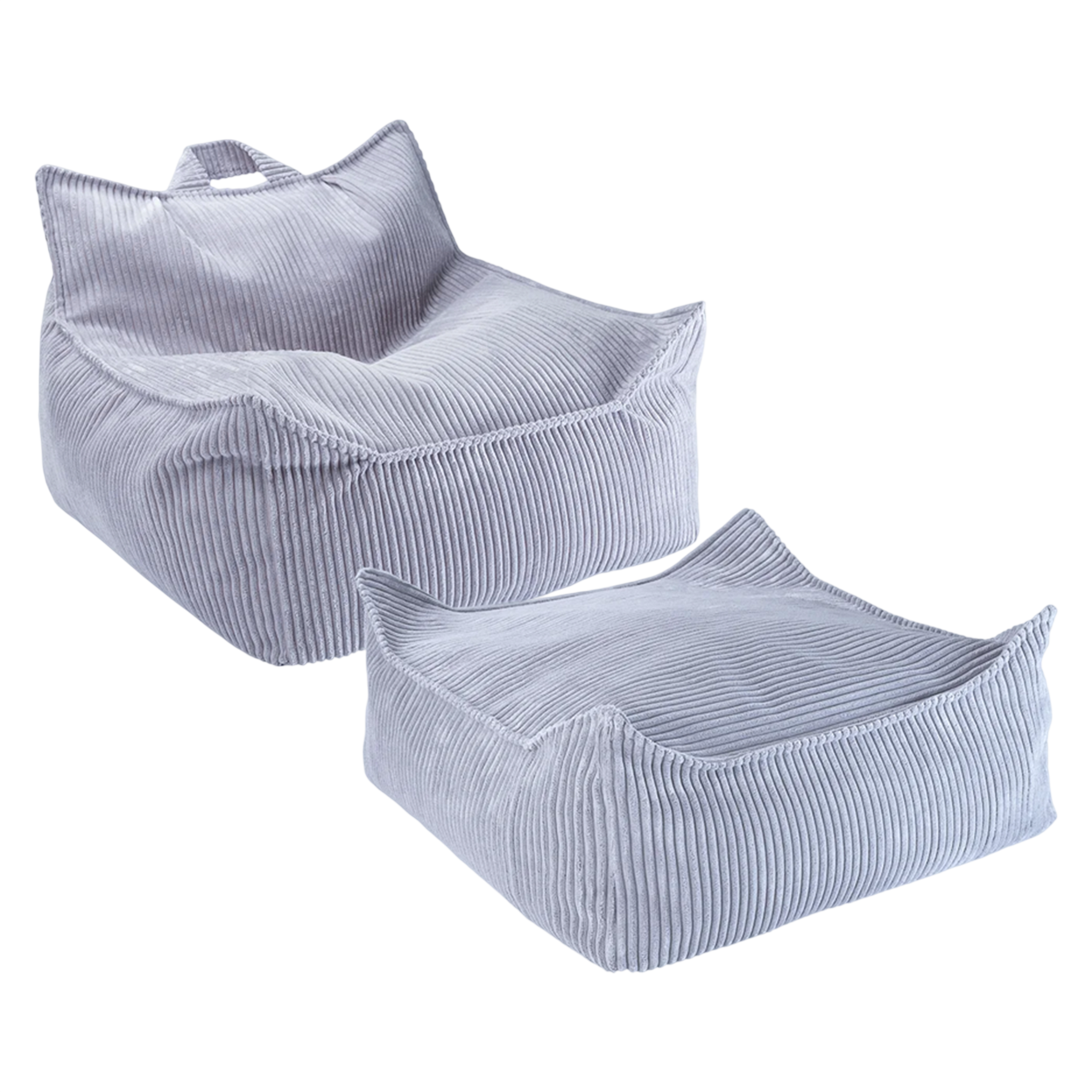 Wigiwama Sitzsack und Ottoman Set Blueberry Blue
