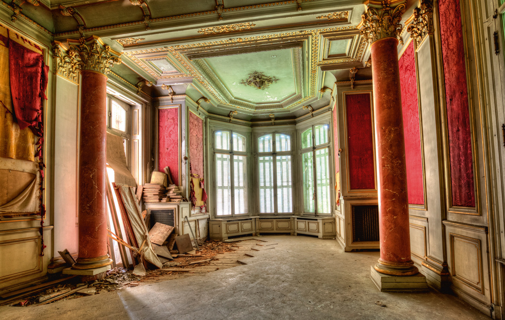 Akustikbild LOST PLACE SALON 80x120cm, 7kg