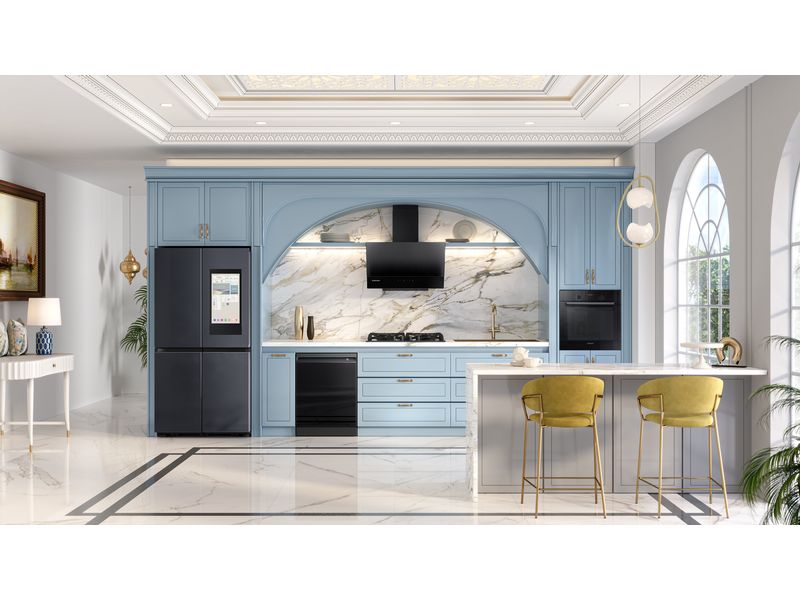 Samsung Foodcenter RF9000D French Door AI Family Hub Anthra Side by Side Kühl- und Gefrierteil