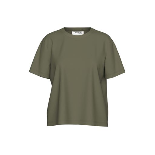 Selected Femme Essential Boxy T-shirt, Kalamata, L