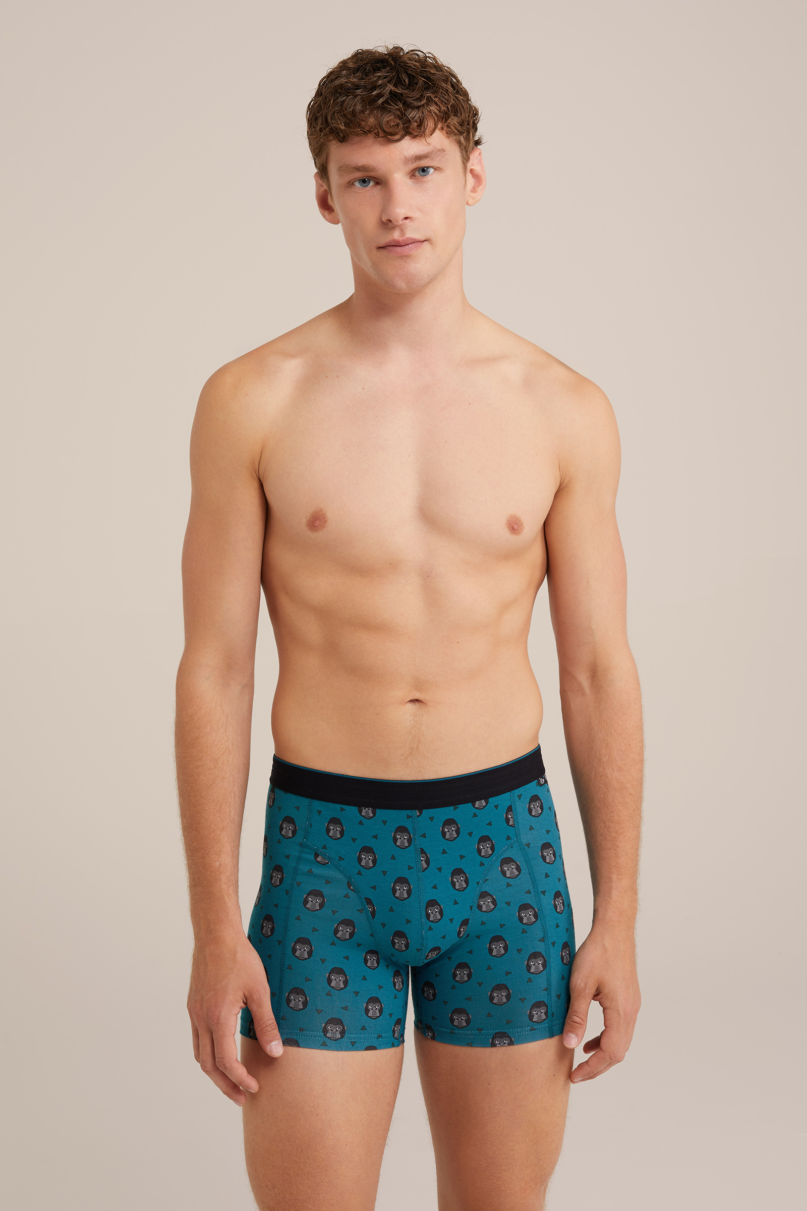 boxershort met dessin WE Fashion Petrol