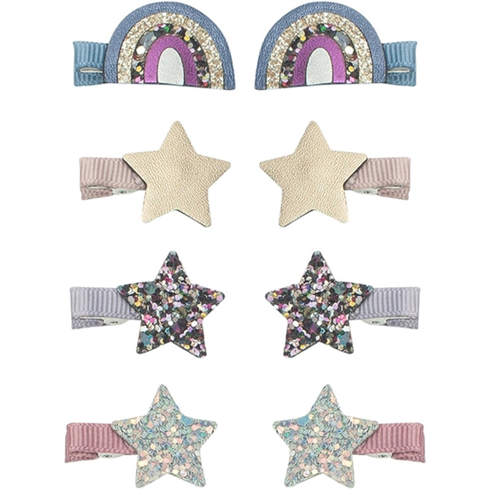 Mimi & Lula 8 Hårclips Mini Over The Rainbow Ziggy