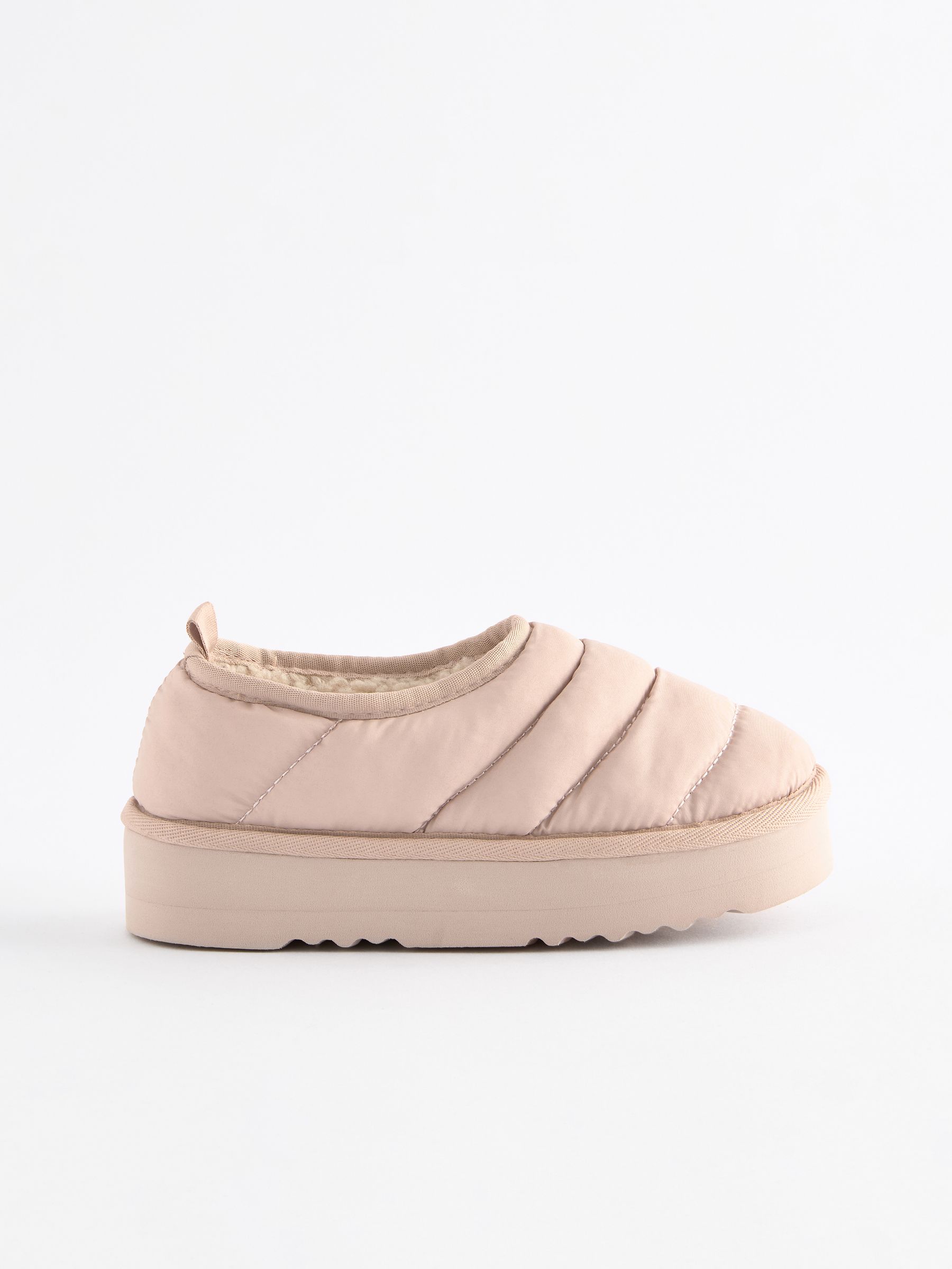 Neutraal - Quilted Flatform Shoot Slippers