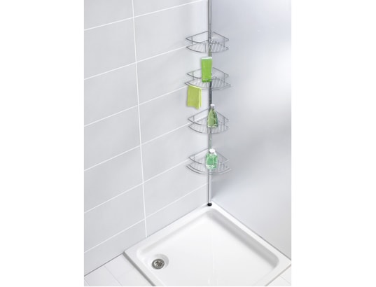 WENKO - Accessoire de douche Etagère de douche extensible dolcedo - l. 31 x h. 65/275 cm...