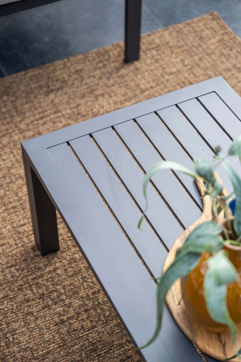 Springs aluminium loungeset - carbon black - desert sand