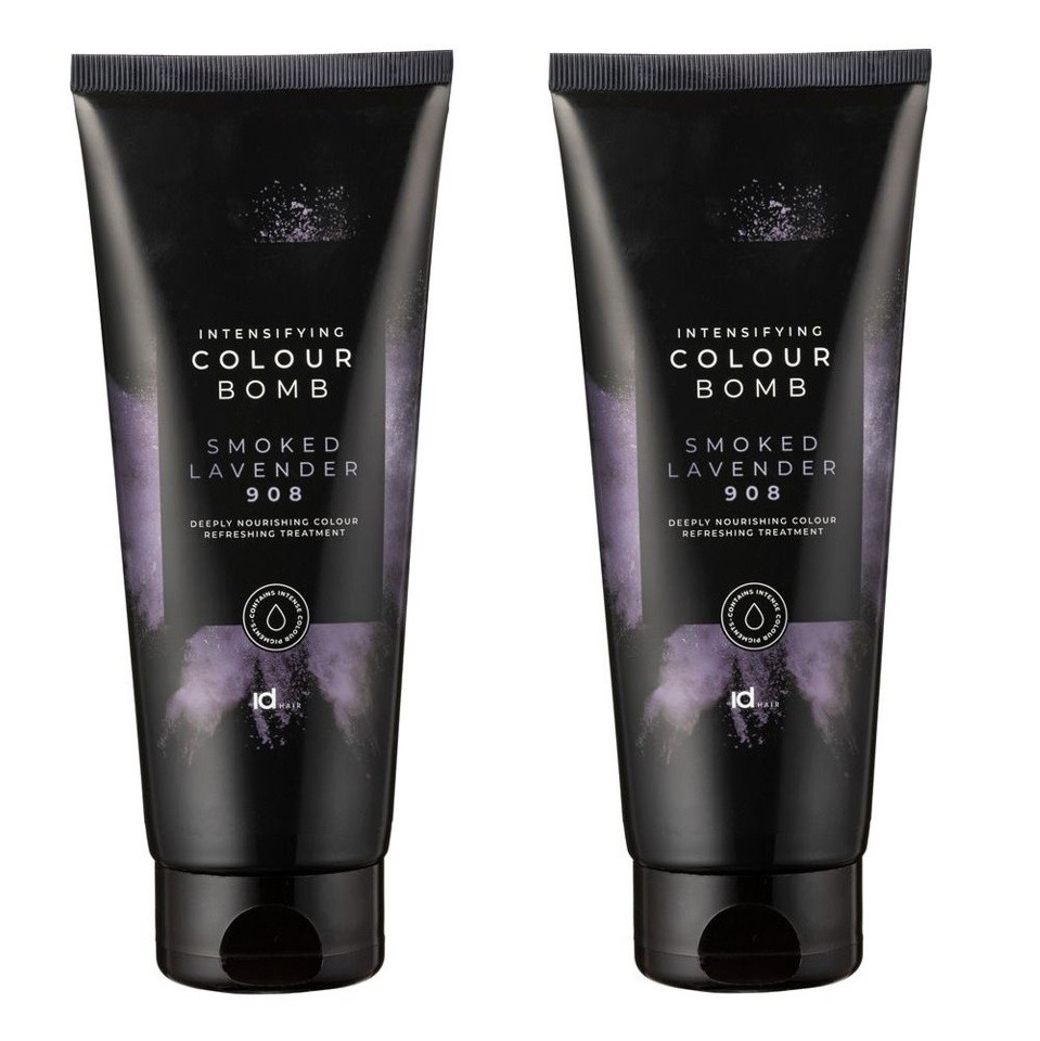 IdHAIR - 2 x Colour Bomb Smoked Lavander 908 200 ml - Hårfarve
