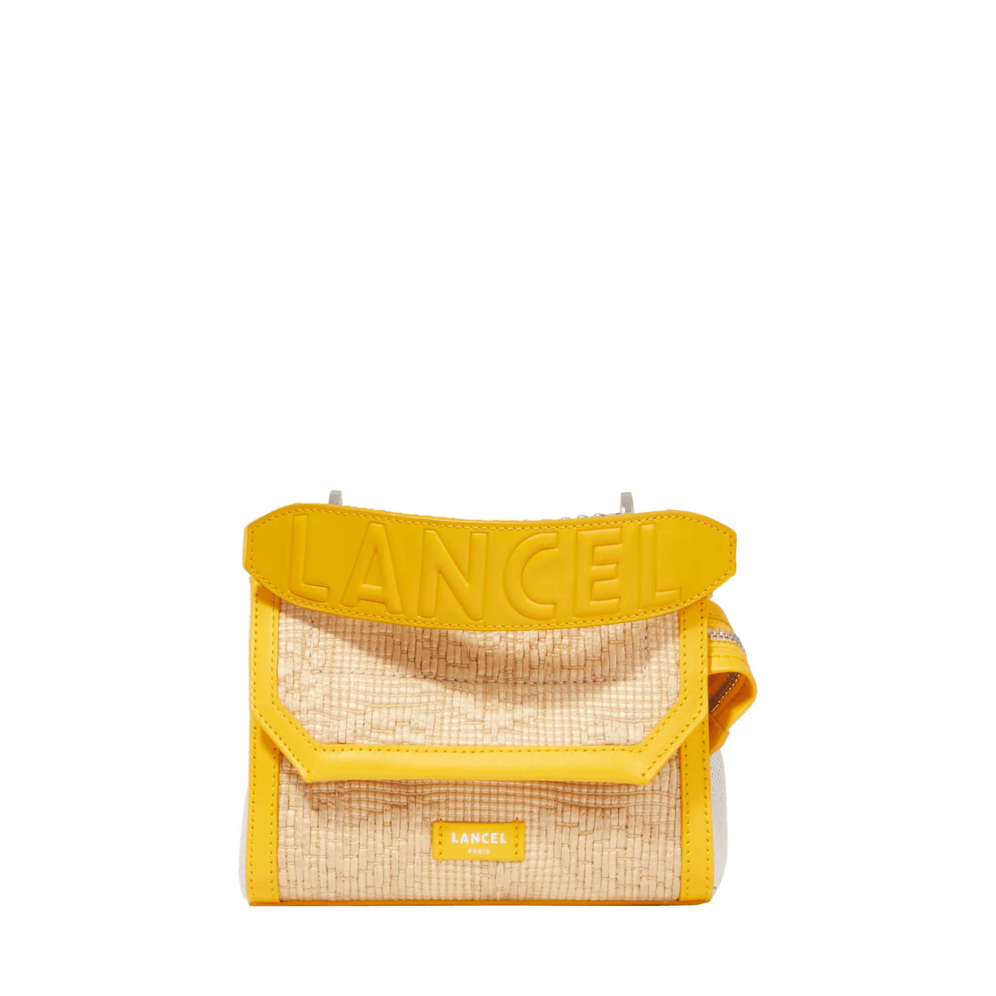 S flap bag Ninon de Lancel-Naturel/Mangue