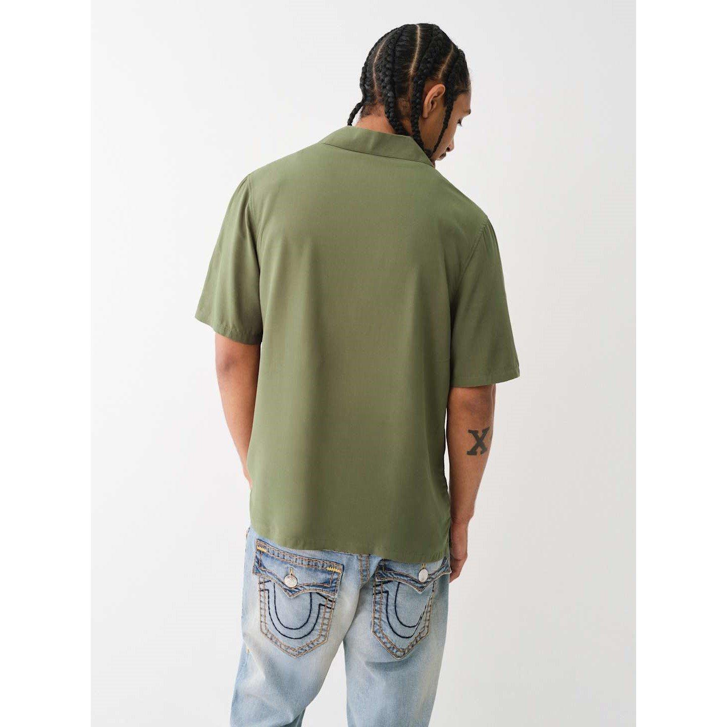 True Religion TR Camp Collar Shirt Mens