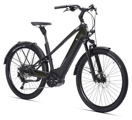 Vélo de Ville Électrique Sunn Urb Skal Mixte Shimano Deore 10V 500 Wh 27 5' Vert