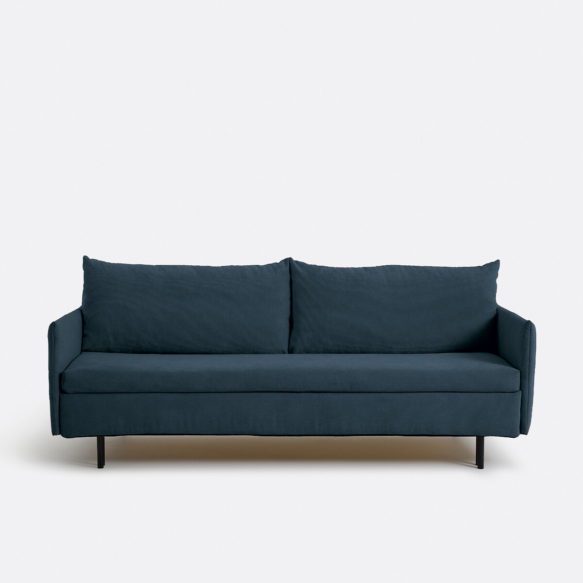 LA REDOUTE INTERIEURS<br>Sofá-cama de veludo cotelê fino, ZOFT