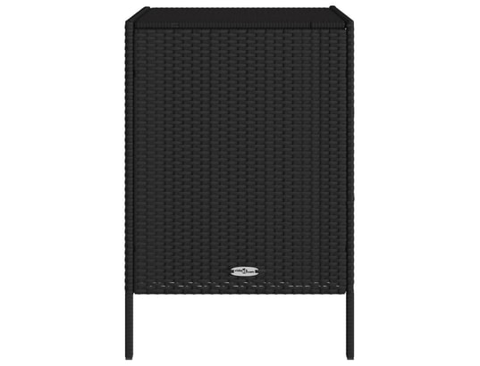 VIDAXL - Armoire de jardin Armoire de rangement de jardin noir 55x59x80 cm résine tress...