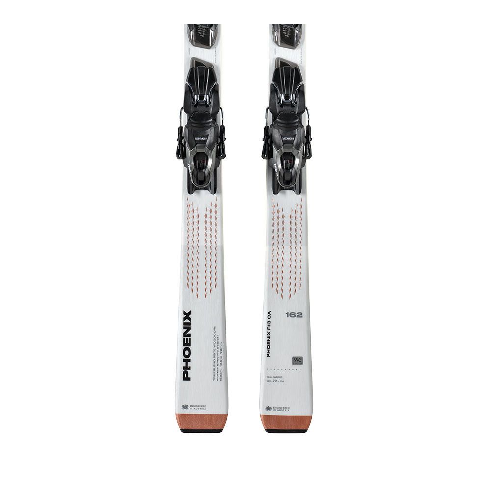 Blizzard PHOENIX R13 CA + TPC 11 DEMO - Pack skis piste + Fixations Femme blanc/cuivre