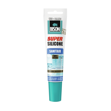 Bison siliconenkit sanitair wit 150 ml